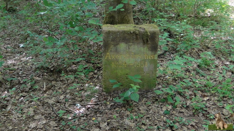 Ritterstein Nr. 157-2a Axershäuschen 1824 - 1951.JPG - Ritterstein Nr.157 Axershäuschen 1824-1951